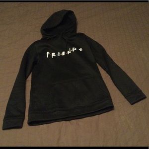 Black hoodie Friends sweatshirt